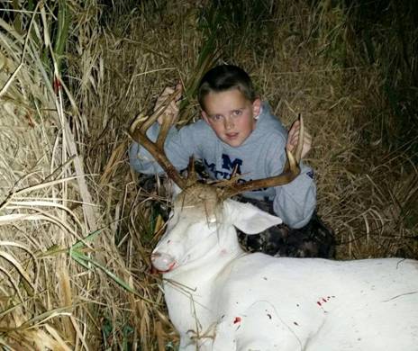 Death Threats Aimed at Boy, 11, Who Bagged Rare Albino Deer