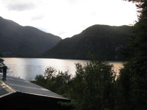 Sunset over Supper Cove Hut