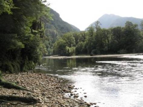 Some beautiful serene stretches of river along the way